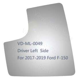 4568 Wllw Mirror Glass For 2017-2018 Ford F150 Lower Left Driver Side Flat Lh Replace