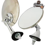 Pair Of Lucas Style Chrome Round Exterior Wing Door Mirror Classic Car Lh & Rh. Fixed Price $54.15.