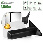 Pair White Tow Mirrors Led Signals For 2009-2018 Ram 1500 10-18 2500 3500. Fixed Price $199.89.