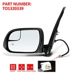 Left Driver Side Power Heated Manual Fold Mirror For Toyota Sienna 2015-20. Fixed Price $51.90.