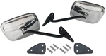 60-66 Chevy/gmc Truck Lh & Rh Side View Stainless Door Mirrors Black Arms. Fixed Price $114.95.
