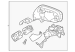 Genuine Subaru Mirror Assembly 91036FL894. Fixed Price $192.10.