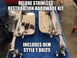 1967-72 Ford F100 F250 F350 West Coast Jr. Mirror Deluxe Stainless Hardware Kit. Fixed Price $85.00.