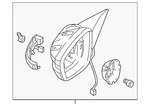 Genuine Volkswagen Mirror Housing 5C1-857-507-AA-9B9. Fixed Price $397.51.