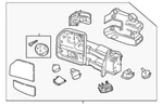 Defective Genuine Ford Mirror Assembly HC3Z17683SB G3D. Fixed Price $294.00.