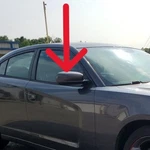 Dodge Charger : 2011, 2012-2019, Right Power/heated Mirror, Gray Metallic. Fixed Price $39.00.
