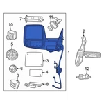 For Ram 3500 2023-2024 68509735AF Front Left Door Mirror. Fixed Price $886.10.