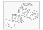Genuine Kia Mirror Assembly 87620 4D922. Fixed Price $262.79.