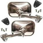 Bright Finish Outside Mirrors For 1964-1970 Dodge A100 A108. Fixed Price $357.88.