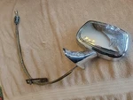 1970'S Buick Accessory Driver Side Remote Mirror W.tri Shield 8799133. Fixed Price $65.00.
