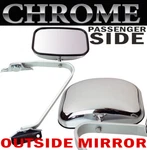 Passenger View Outside Manual Folding Mirror 1980-1996 Ford Truck Chrom. Fixed Price $75.96.