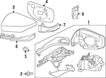 Genuine Subaru Door Mirror 91036AN57A. Fixed Price $148.12.