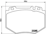 Brembo 50 048 Brake Pad Set, Disc For Mercedes-benz. Fixed Price $66.93.