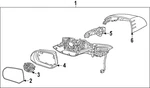 Genuine Hyundai Mirror Assembly 87620-KL090. Fixed Price $496.80.