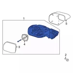 Genuine Ford 2021-2023 Bronco Sport Mirror Assembly M1PZ-17682-B. Fixed Price $261.89.