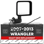 Right Passenger Side Mirror For Jeep Wrangler - Powered, Heated, Convex Glass.... Fixed Price $59.84.