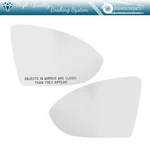 Mirror Glass Set Chrome Heated W/backing Plate For 13-23 V.w. Golf 7 Left+right. Fixed Price $18.00.