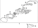 Genuine Hyundai Mirror Assembly 87620-BE020. Fixed Price $347.46.