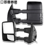 Left & Right Towing Mirror Pair 03-07 Ford Black Heated Turn Signal. Fixed Price $137.90.