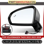 Left Lh Power Mirror W/ Blind Spot Detection For Volkswagen Taos 2022 2023 2024. Fixed Price $202.08.