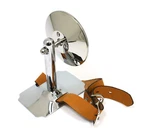 Vintage/veteran Rear View Mirror - Wheel Mounted, Single Leather Strap. Fixed Price $179.44.