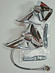 1967-70 Ford Fairlane 500 Chrome Door Mirrors W/remote Pair Lh&rh Kit. Fixed Price $256.75.