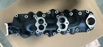 New Black Aluminum 1949-1953 Ford Flathead V8 Dual Intake Manifold. Fixed Price $245.00.