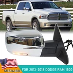 Passenger Chrome Power Mirror For Ram 1500 2013-2018 W/ Heated Turn Signal Rh. Fixed Price $123.46.