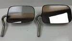 2 Vintage Right Hand Chrome Straight Arm Mirrors 9"X6" Gm Van Suburban Blazer. Fixed Price $25.00.