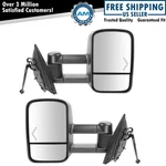 Towing Mirror Power Heated Chevron Turn Signal Pair Set For Silverado Sierra New. Fixed Price $229.85.
