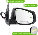 Right Passenger Side Door Mirror For Toyota Tacoma 16-23 Power Heated Signal Bsm. Fixed Price $72.99.