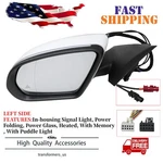 White Left Driver Side Blind Spot Mirror Fits Mercedes C250 C300 C350 C63 15-21. Fixed Price $92.59.