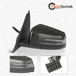 For 2010-2014 Mercedes C250 C300 C350 Black Driver Side Mirror W/o Blind Spot. Fixed Price $71.26.