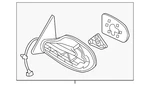 Genuine Nissan Mirror Assembly 96302-JA04C. Fixed Price $260.58.