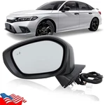 For Honda Civic 2022-2024 2025 3PIN Black Left Lh Driver Side Mirror Manual Fold. Fixed Price $39.11.