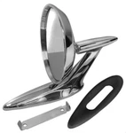 New 1959 - 1960 Impala Outside Door Mirror W/ Bowtie Fits Left & Right. Fixed Price $69.95.