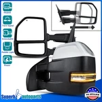Fits 2015-2019 Ford F150 Power Heated Tow Mirrors+smoke Led Signal+puddle. Fixed Price $186.98.
