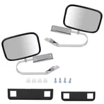 Side View Manual Mirrors Stainless Steel Pair Set Ford F-series Pickup Truck. Fixed Price $39.98.