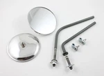 Vw Type 2 Round Side View Mirrors To 1967 Kombi Microbus Deluxe Transporters. Fixed Price $89.00.