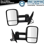 Trail Ridge Tow Mirror Power Heated Textured Black Pair Set For Gm Pickup Suv. Fixed Price $137.15.