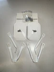 Vintage Nos Do-ray Pickup Truck / Van Door Mirror Set , Painted White. Fixed Price $87.06.