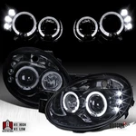 Fit 2003-2005 Dodge Neon Black Smoke Led Halo Projector Headlights Lamp 04. Fixed Price $156.99.