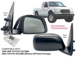 Mirror For 1995-2000 Tacoma Non-heated Manual Passenger Side 8791004030. Fixed Price $41.77.