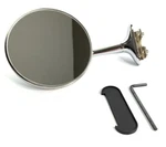 (1) Universal Long Arm Peep Mirror Round Stainless Steel Ford Dodge Chevy Mopar. Fixed Price $26.99.