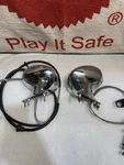 Mopar 1970 E-body Chrome Racing Mirrors 60551-301 53093. Fixed Price $100.00.