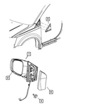 Genuine Mopar Mirror Replacement Glass Left 68029236AC. Fixed Price $353.32.