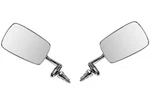 Chrome Side View Mirror Set, Lft & Rht, T-1 Vw Bug, Super Beetle 68-79. Fixed Price $72.50.