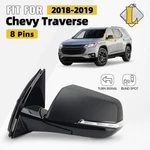 For 2018 2019 Chevy Traverse Side Mirror W/ Blind Spot & Turn Signal Left Pins. Fixed Price $109.99.