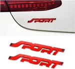 2PCS 3D Metal Car Sport Sticker, Side Fender Rear Trunk Emblem Badge Decals,. Fixed Price $9.99.