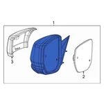For Jeep Grand Cherokee 2021-2025 68552273AC Front Left Door Mirror. Fixed Price $301.16.